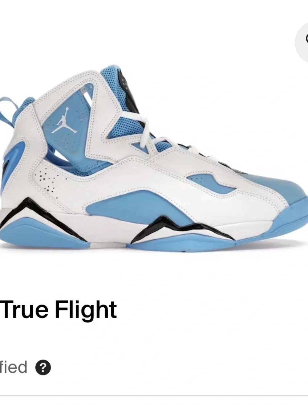 Jordan Kids White and Light Blue Basketball Sneakers